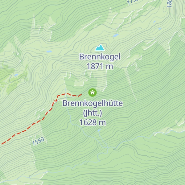 Map of Brennkogelhütte (Jhtt.)