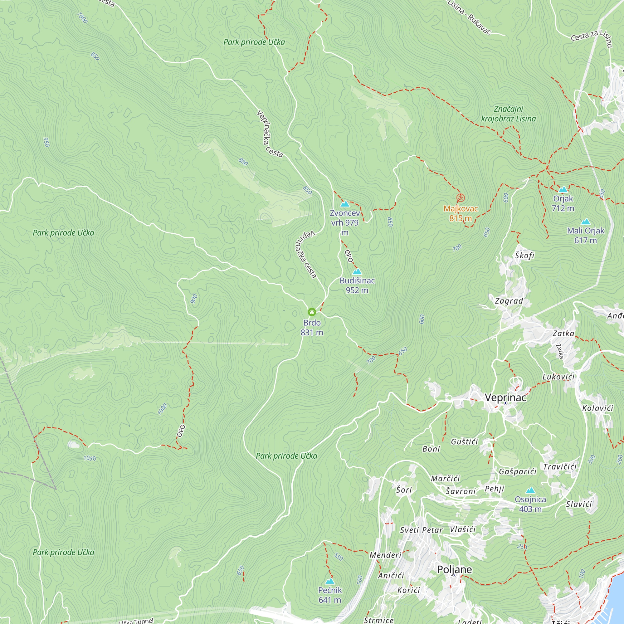 Brdo map