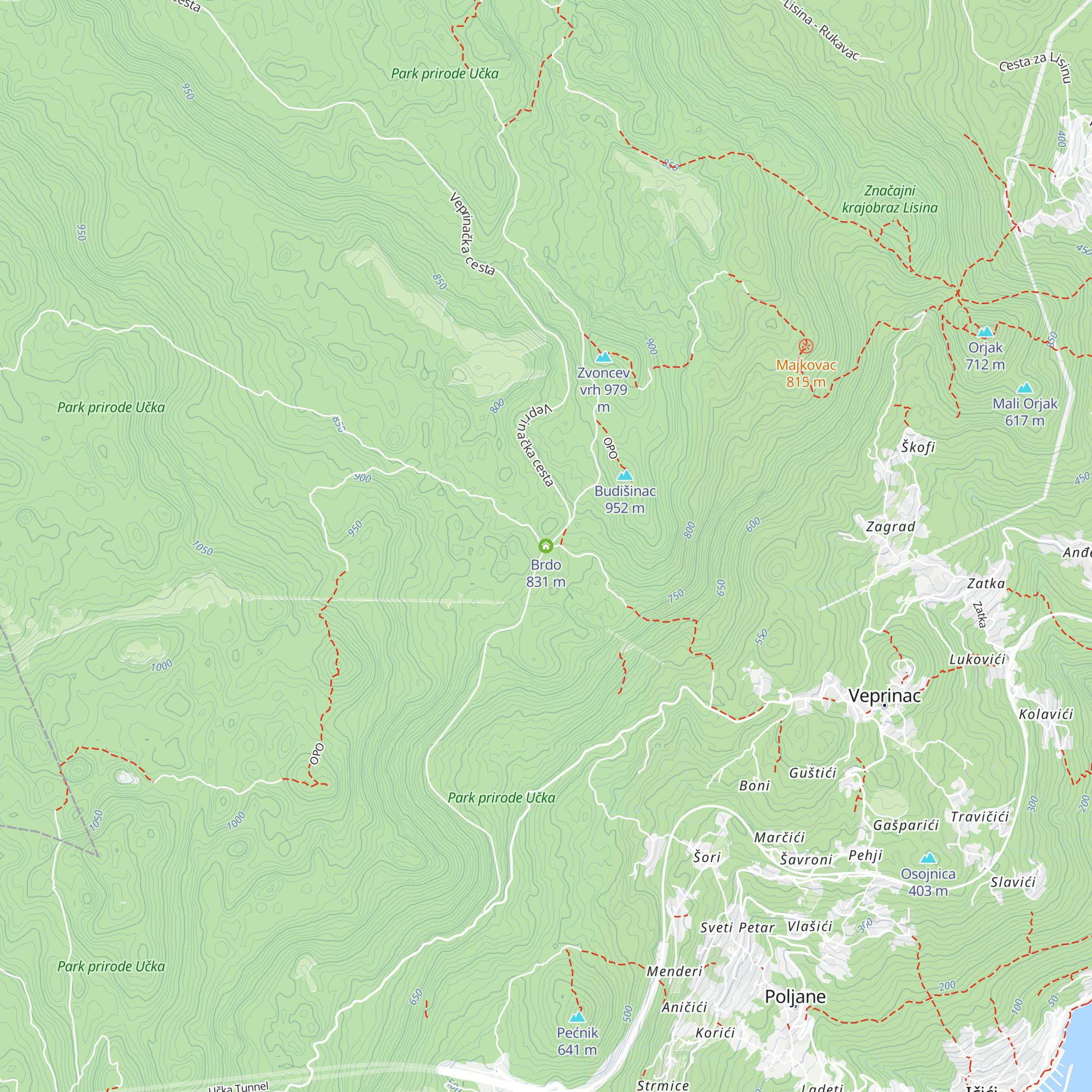Brdo map