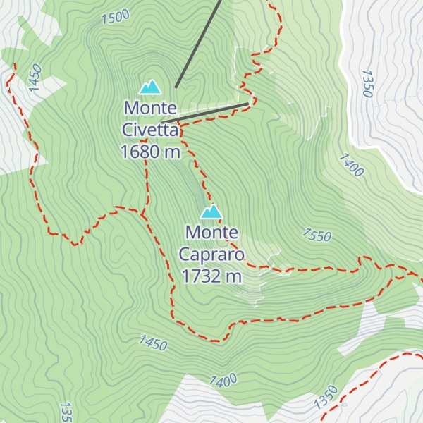 Map of Monte Capraro