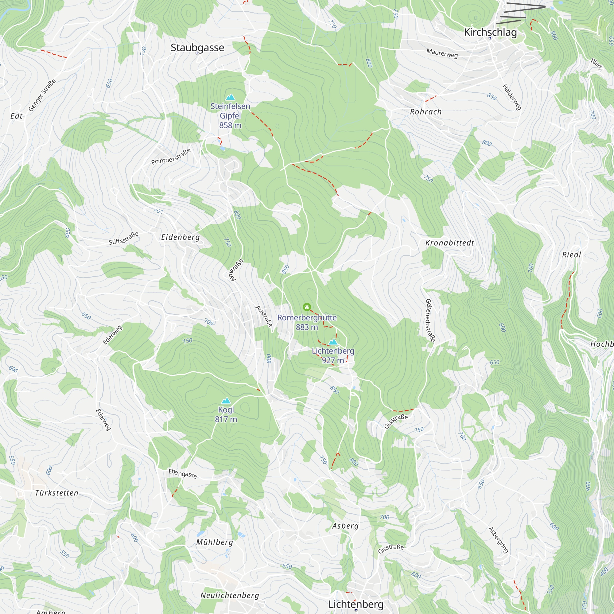 Römerberghütte map
