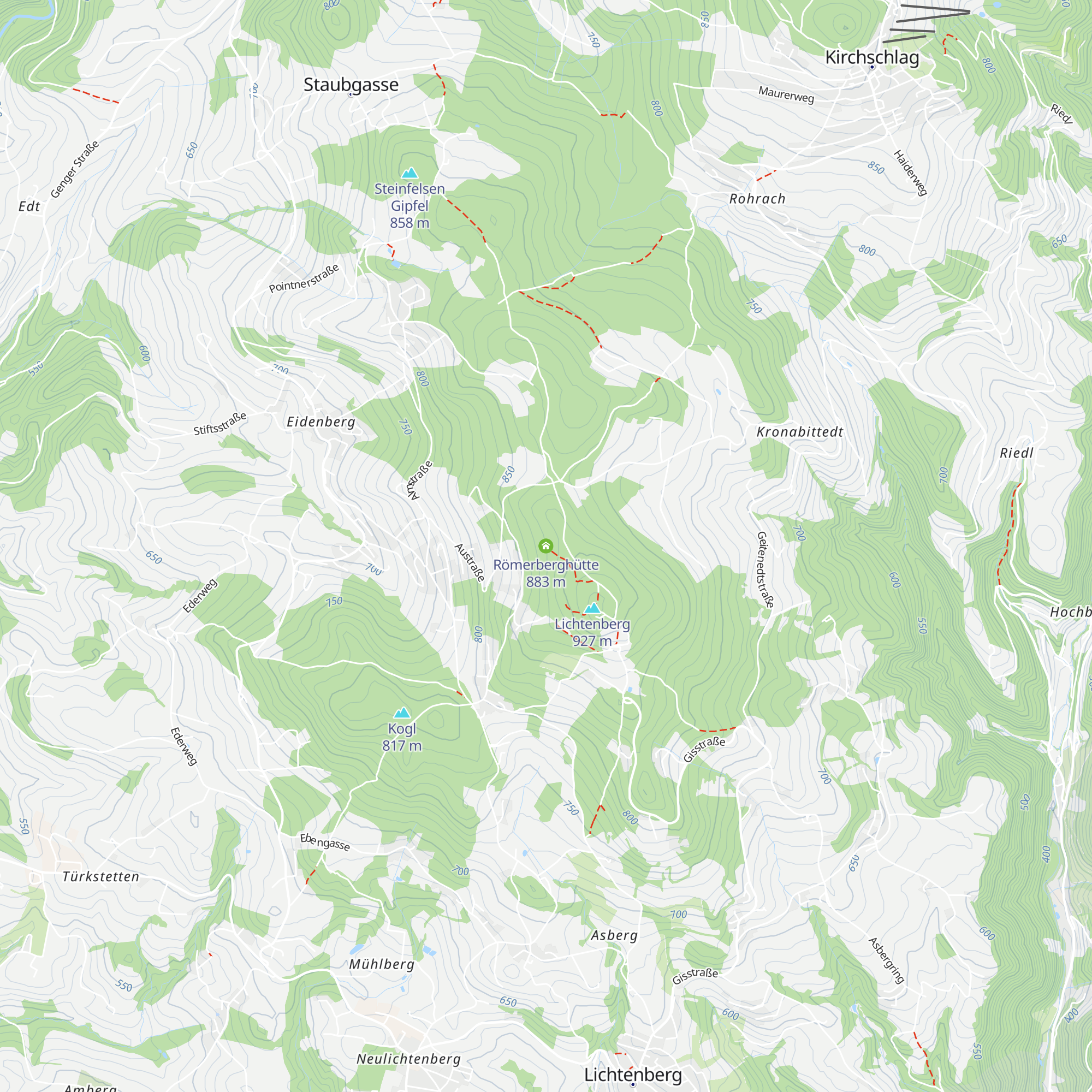 Römerberghütte map