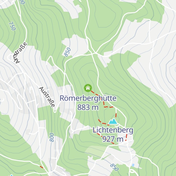 Map of Römerberghütte