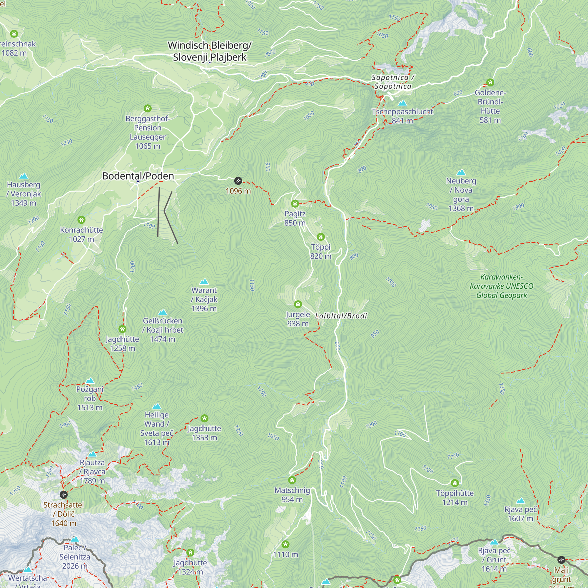 Metschisch map