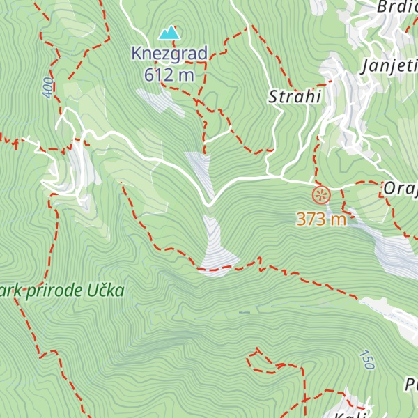 Map of Draga di Lovrana