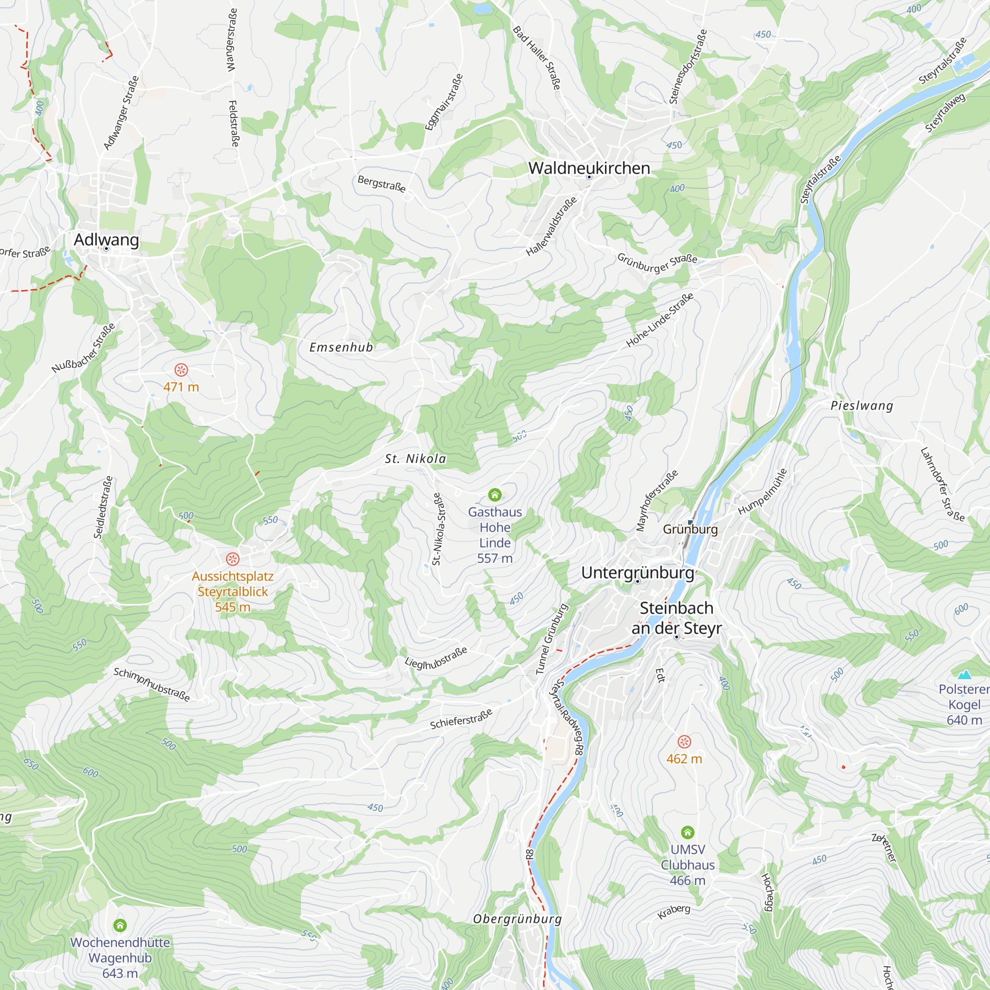Gasthaus Hohe Linde map