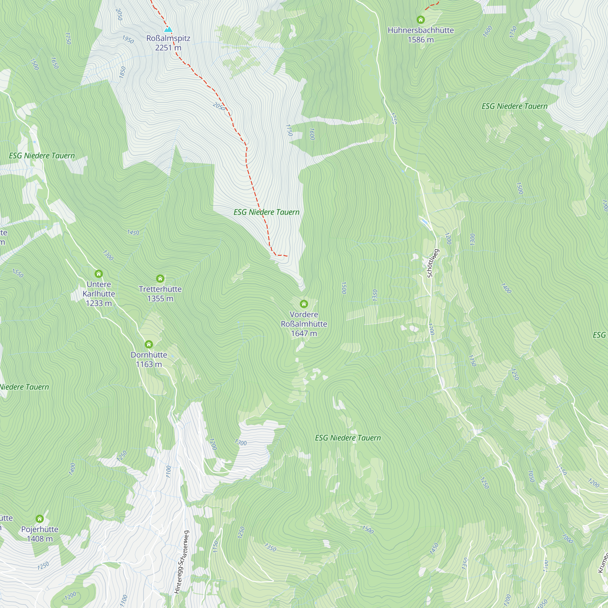 Vordere Roßalmhütte map
