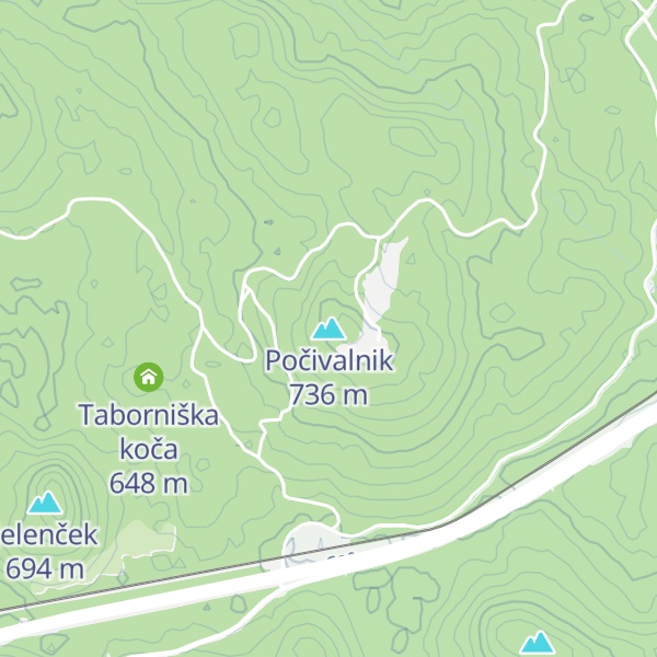 Map of Počivalnik