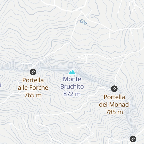Map of Monte Bruchito