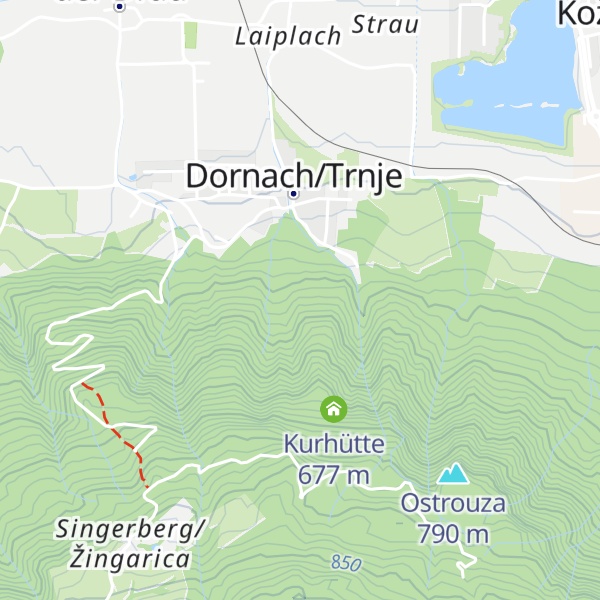 Map of Hochbehälter Dornach