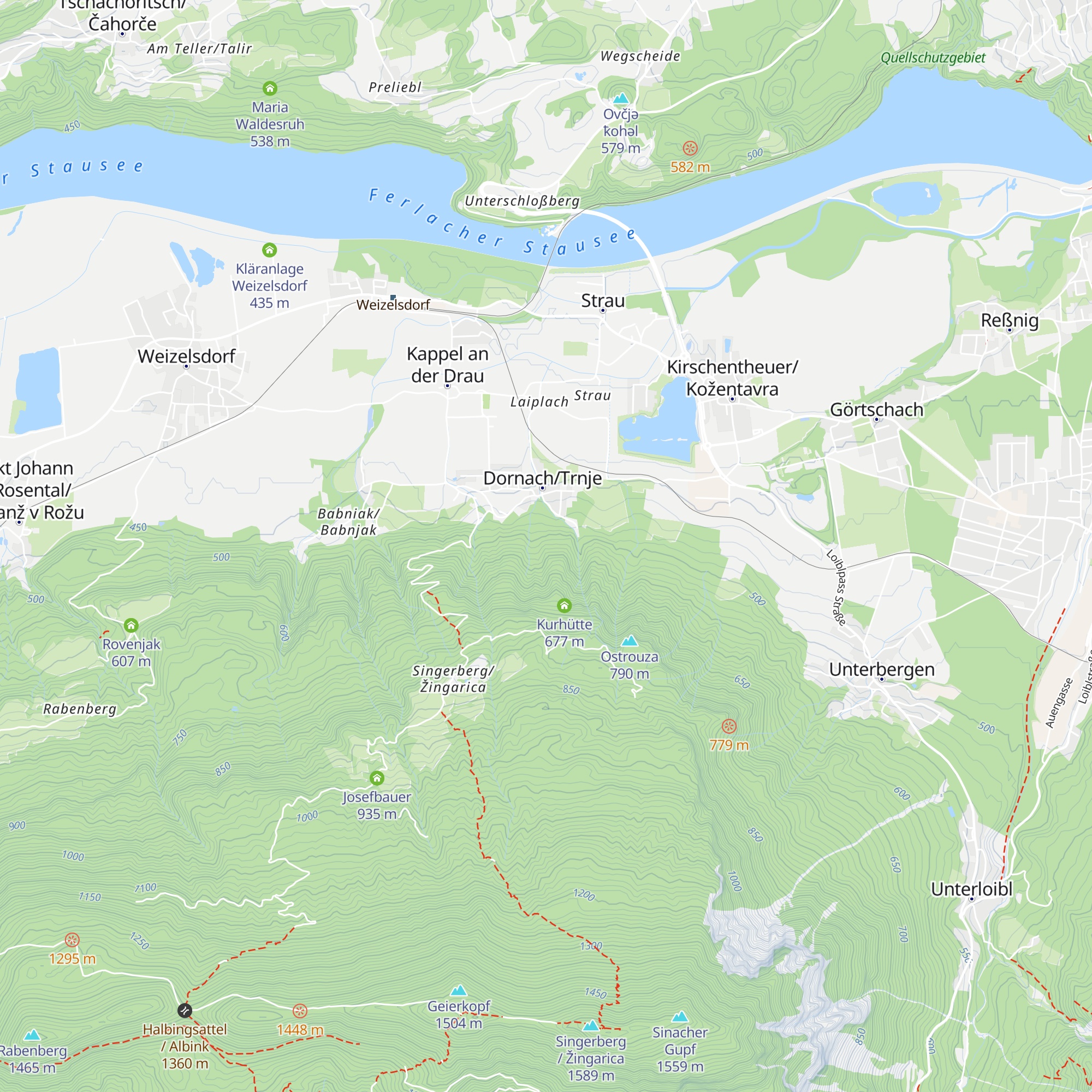 Hochbehälter Dornach map