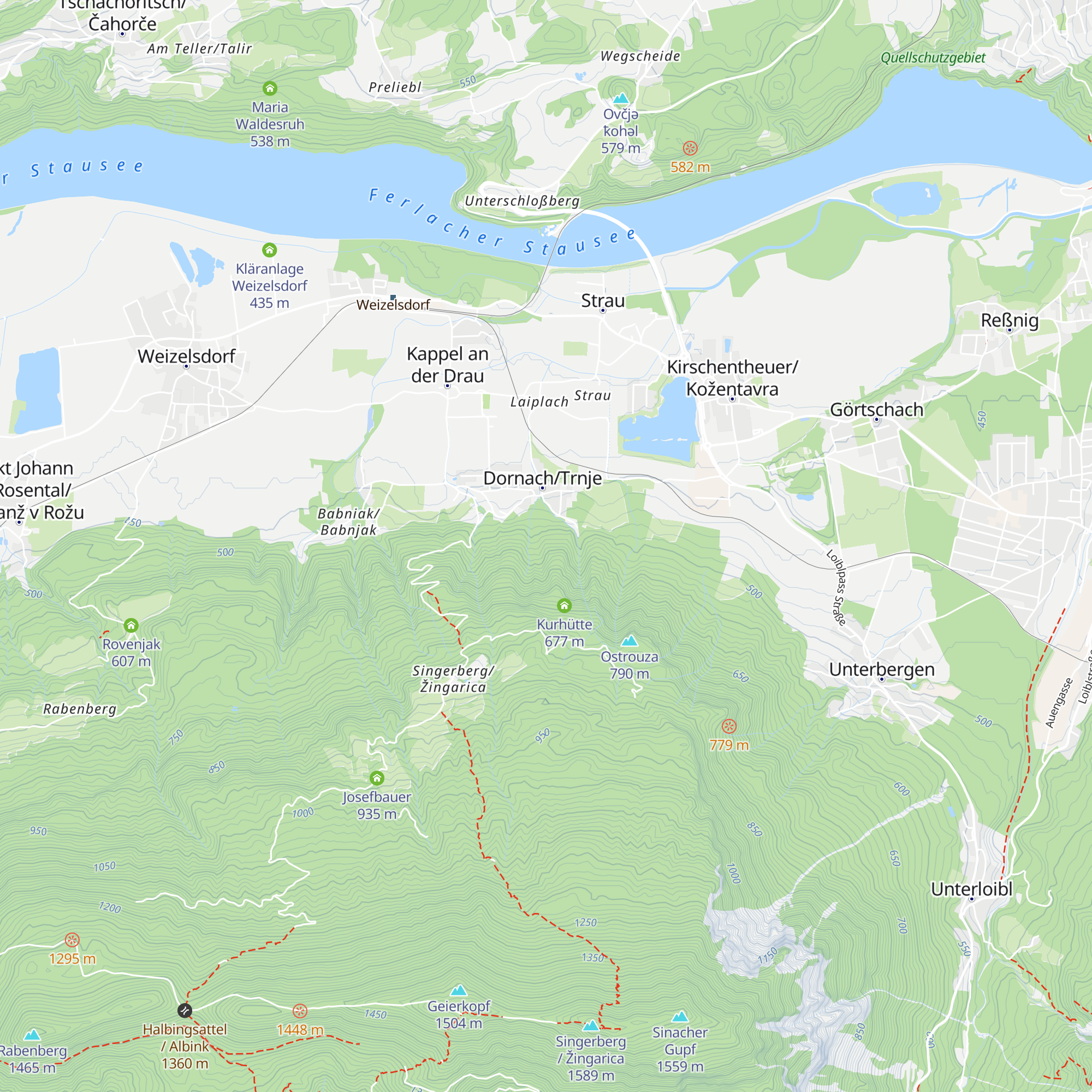 Hochbehälter Dornach map