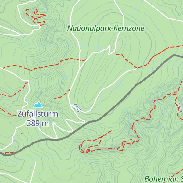 Map of Stříbrný pohled