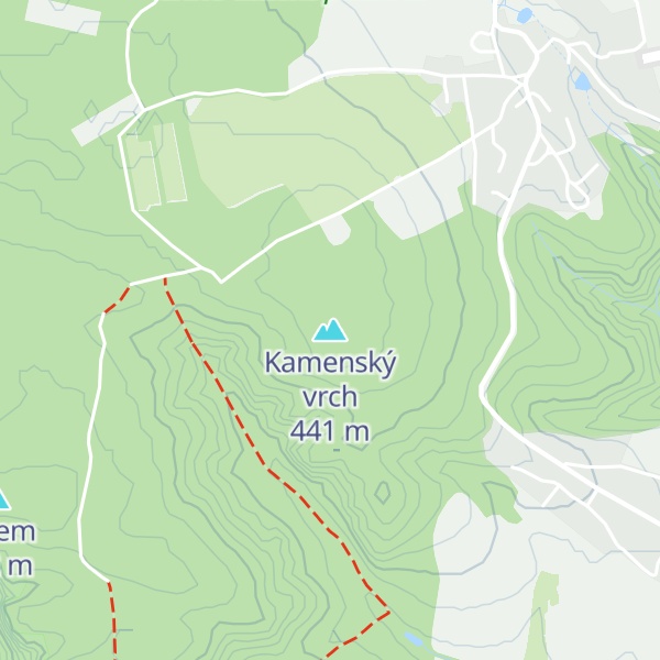 Map of Kamenský vrch