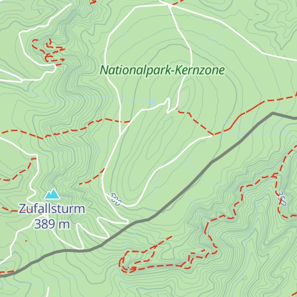Map of Rozpolcený roh