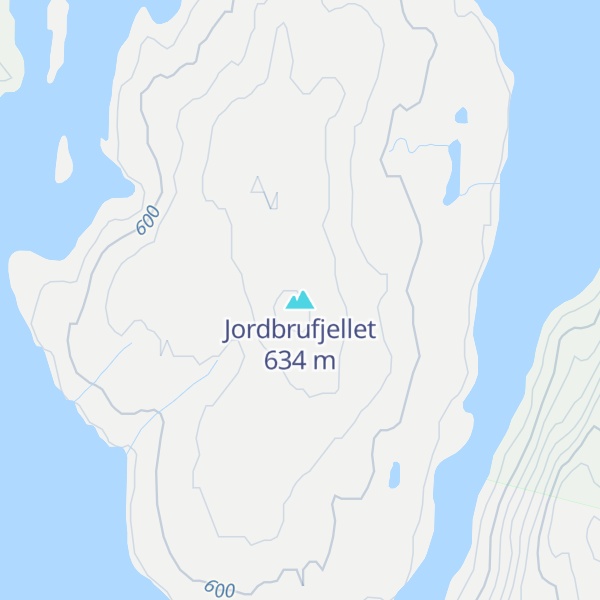 Map of Jordbrufjellet