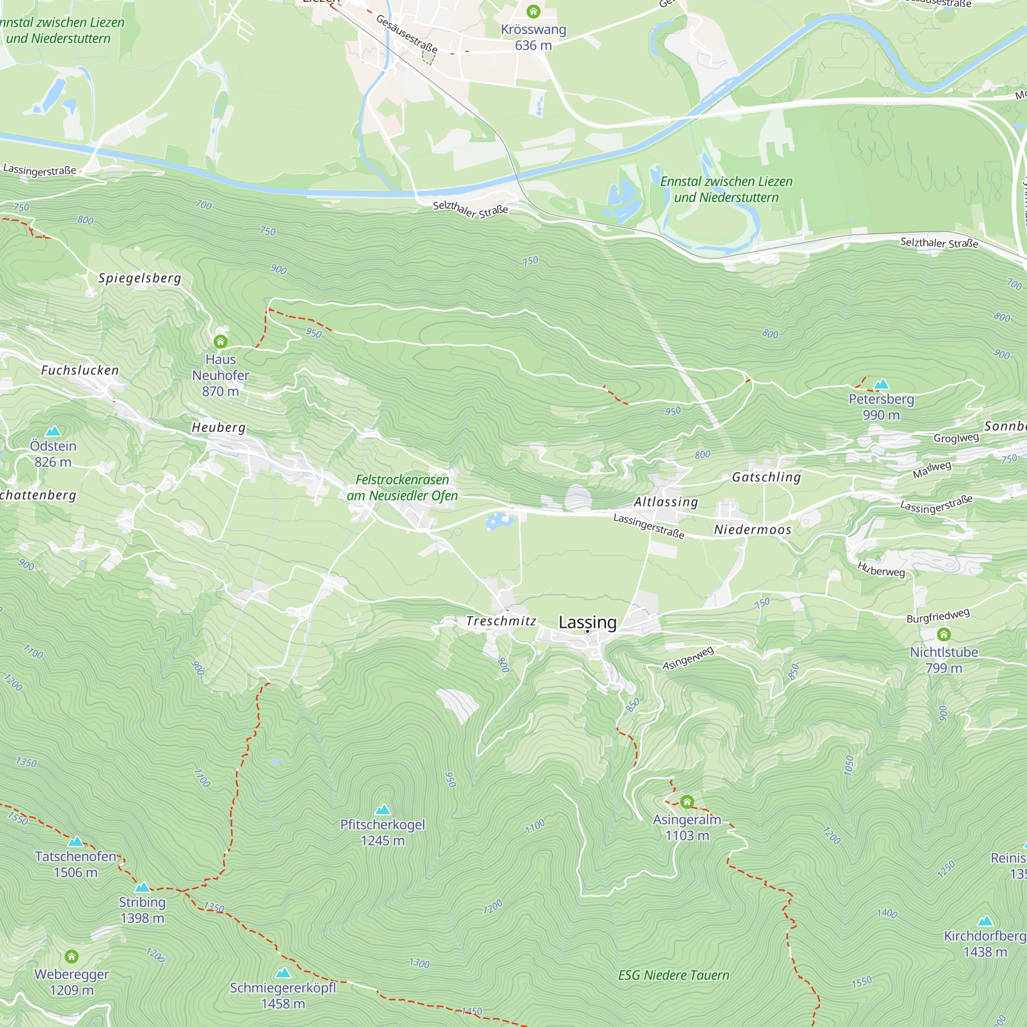 Seerestaurant Lassing map