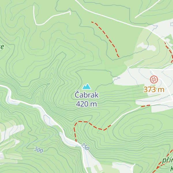Map of Čabrak