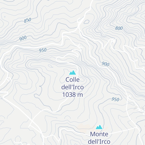 Map of Colle dell'Irco