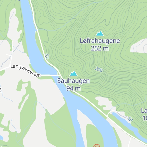 Map of Sauhaugen