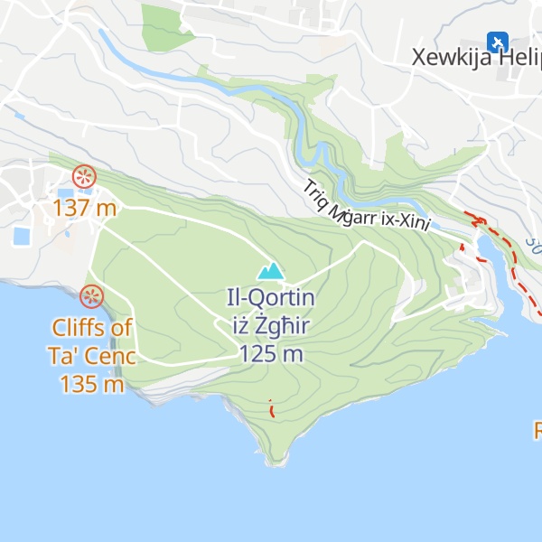 Map of Il-Qortin iż Żgħir
