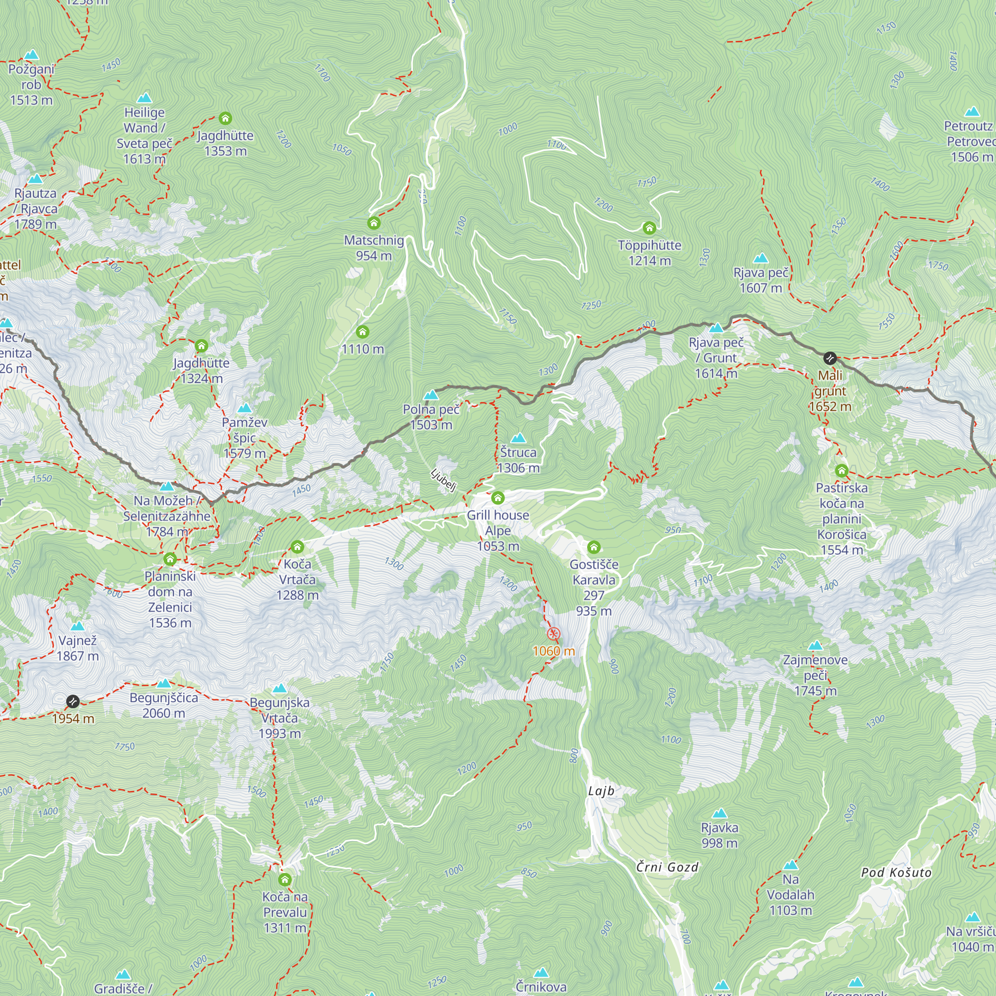 Grill house Alpe map