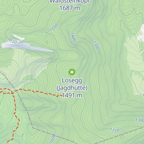 Map of Losegg (Jagdhütte)