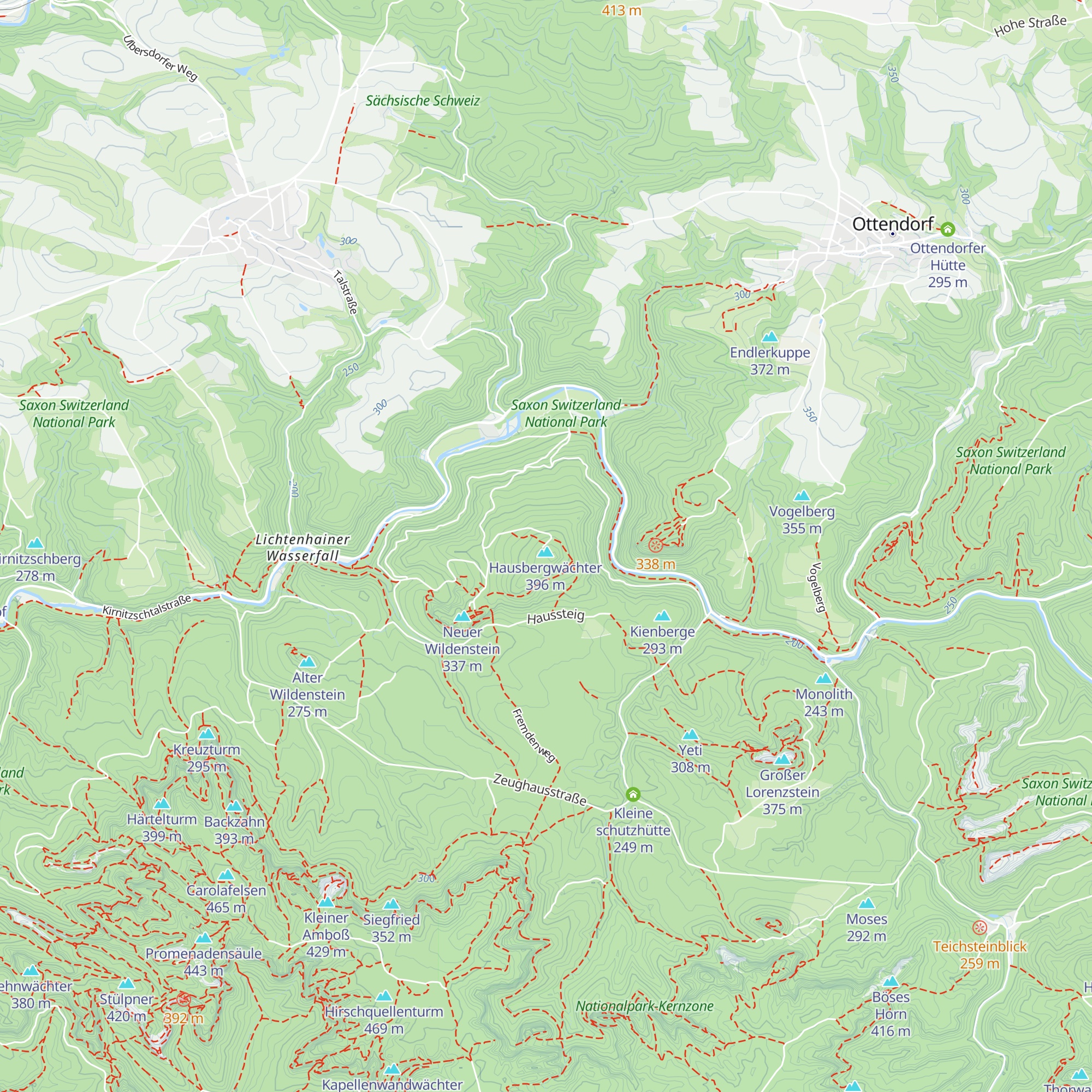 Hütte am Hausberg map