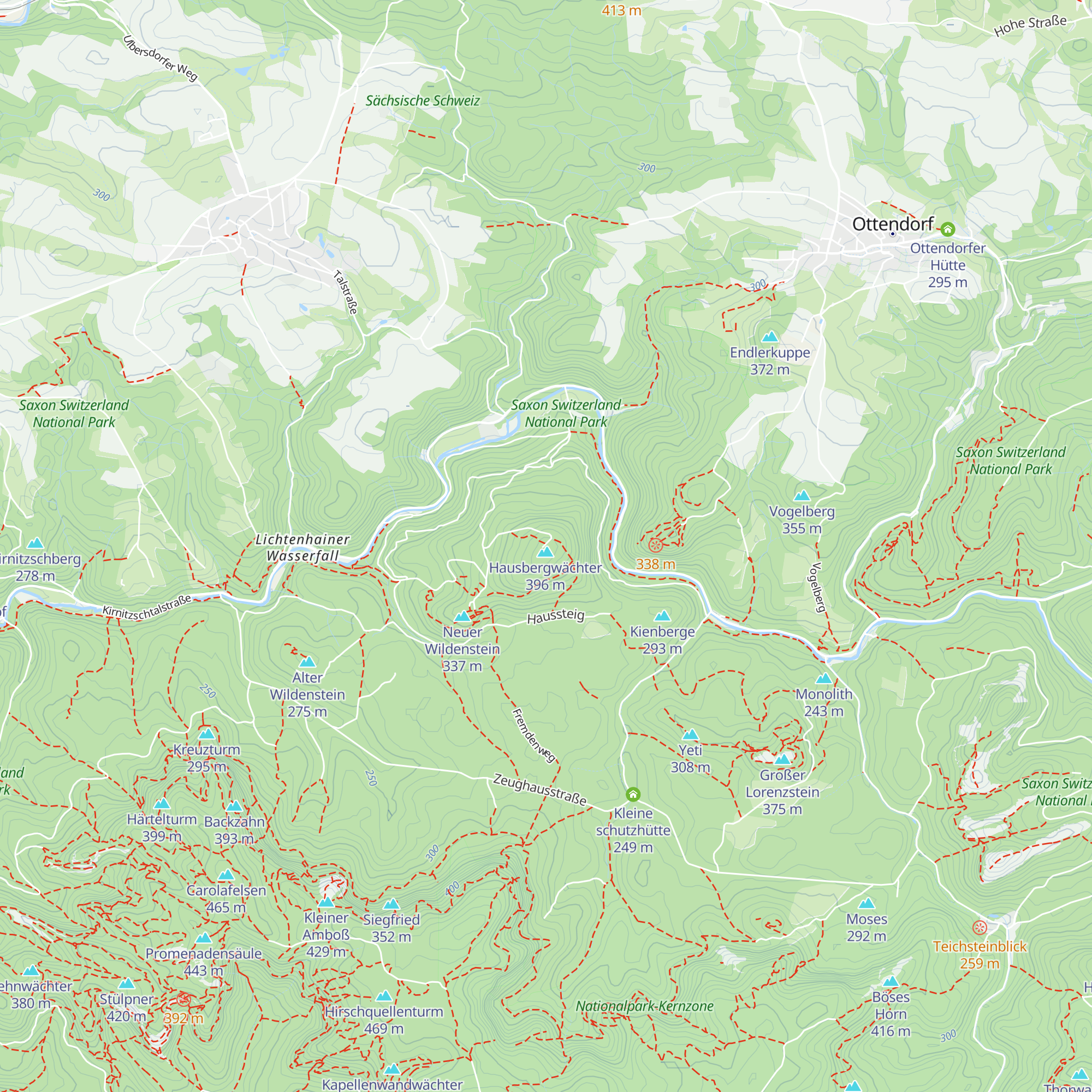 Hütte am Hausberg map