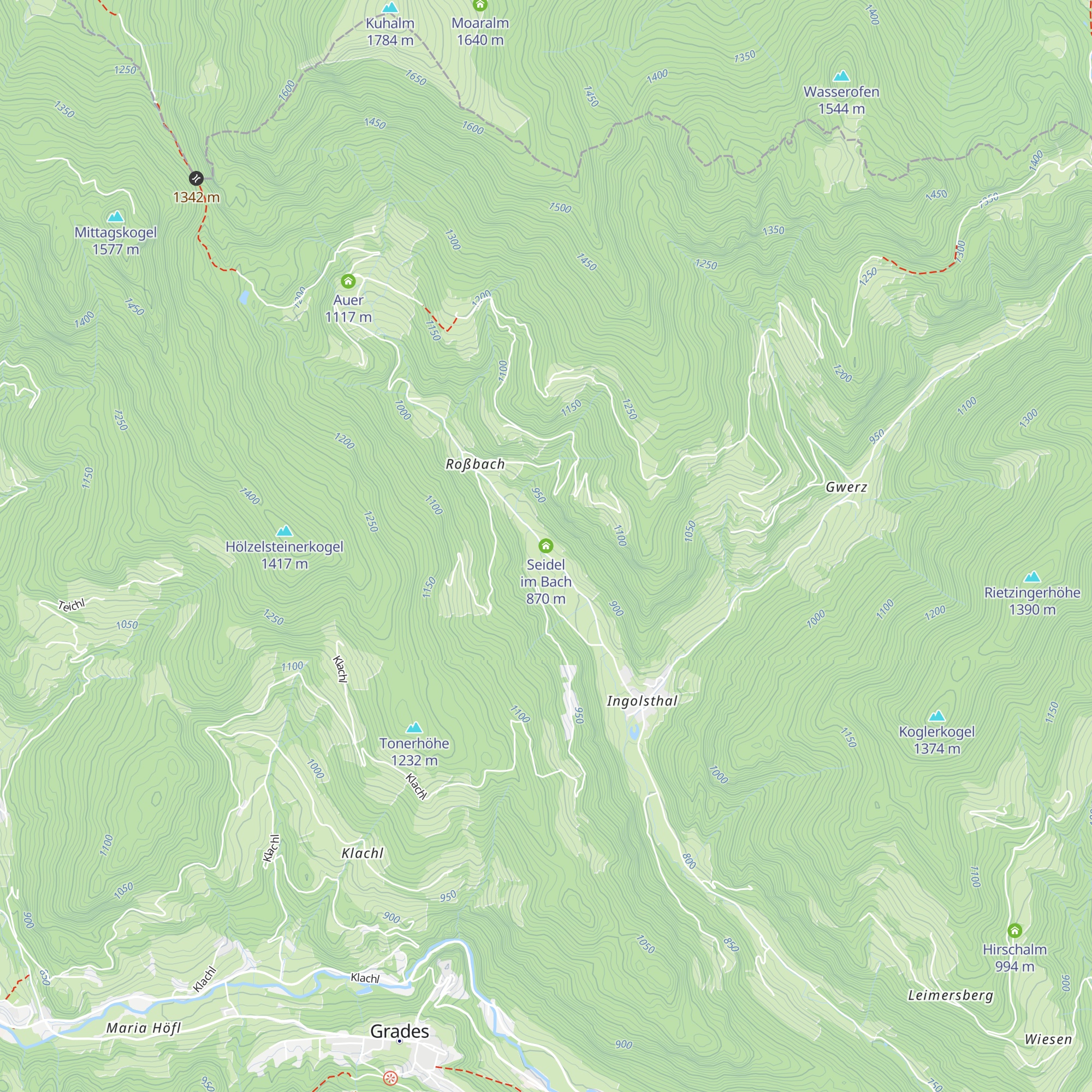 Seidel im Bach map