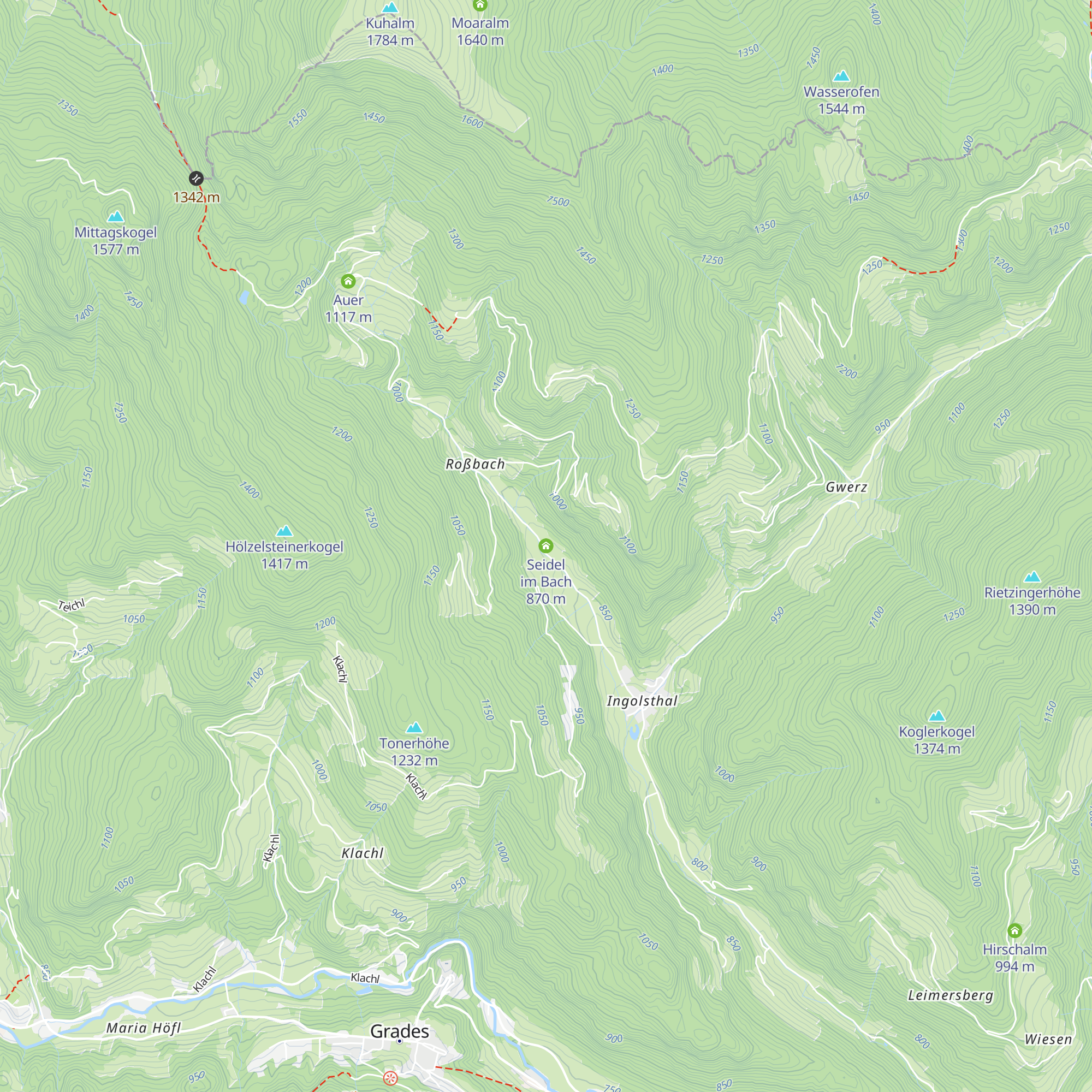 Seidel im Bach map