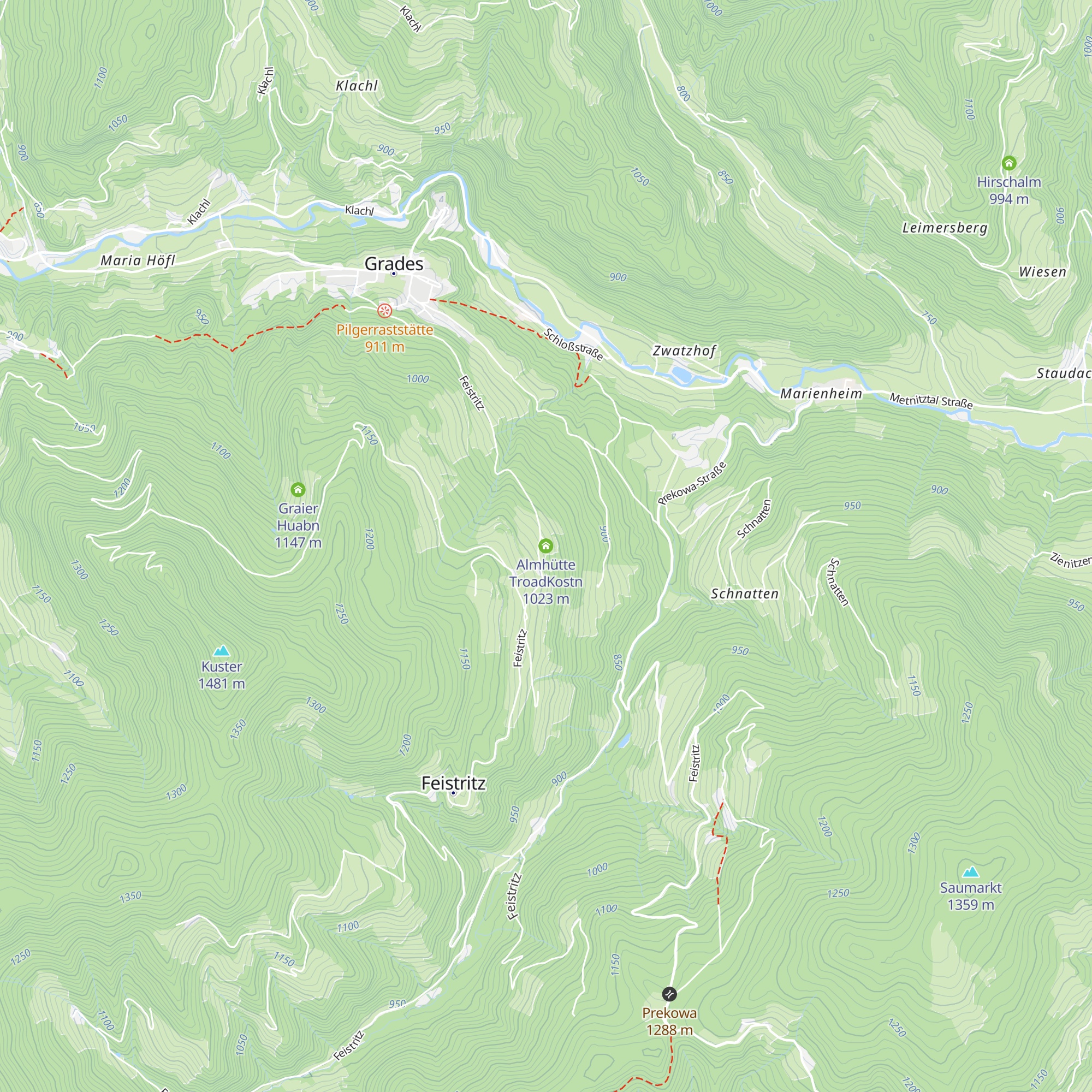 Almhütte TroadKostn map