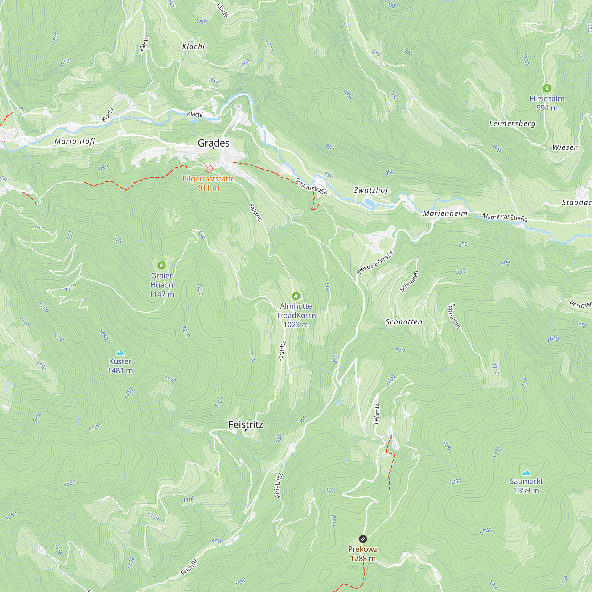 Almhütte TroadKostn map