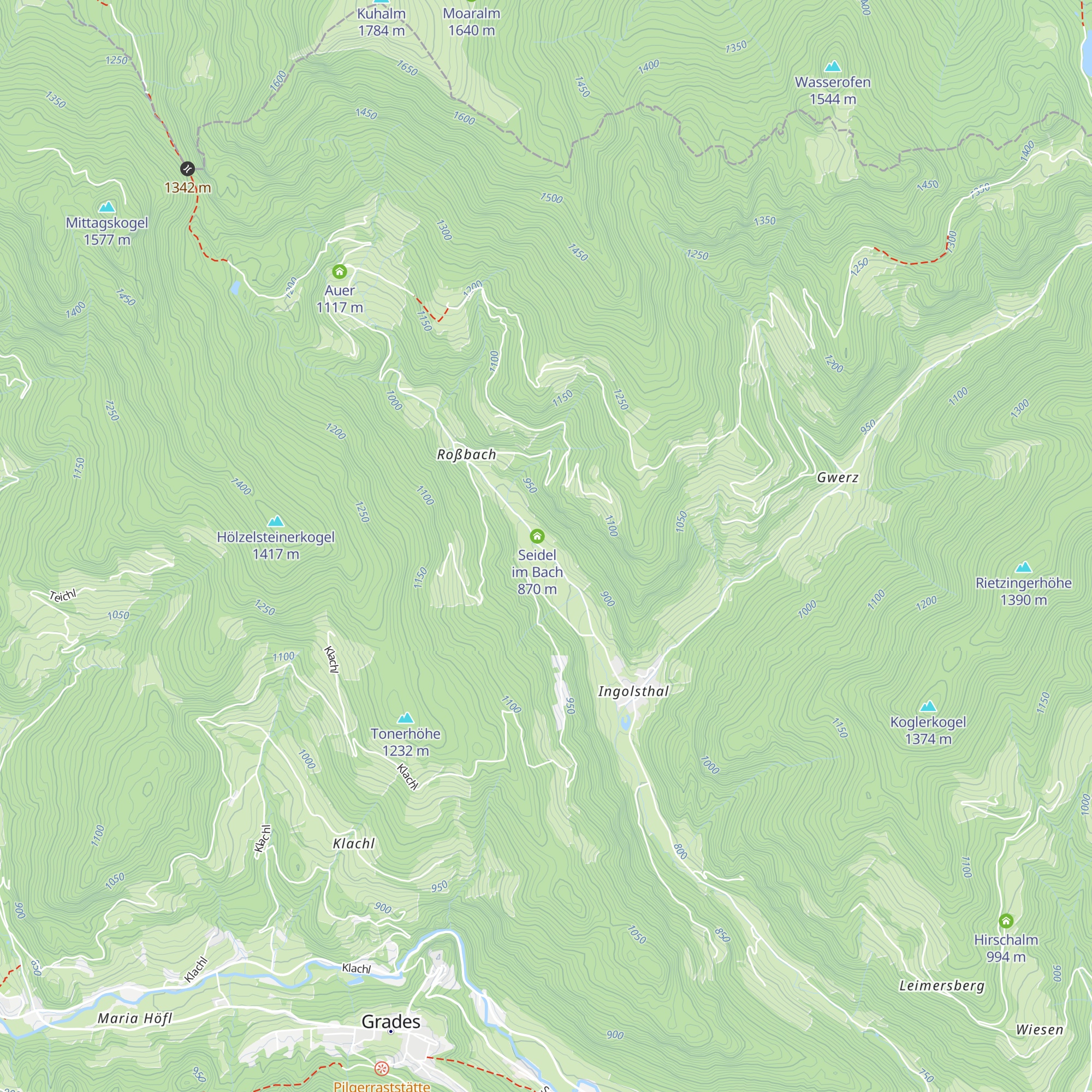 Seidel im Bach map