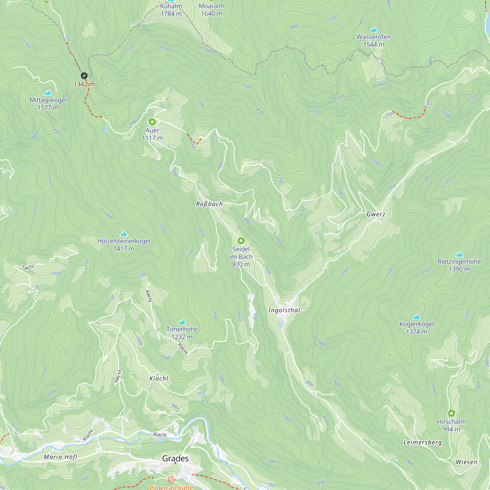 Seidel im Bach map