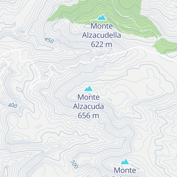 Map of Monte Alzacuda