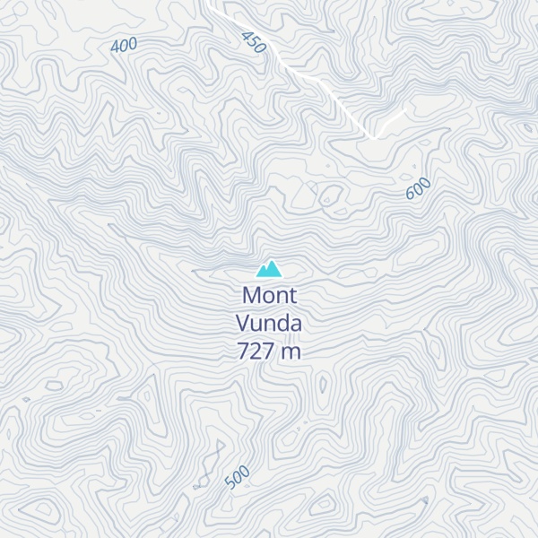 Map of Mont Vunda