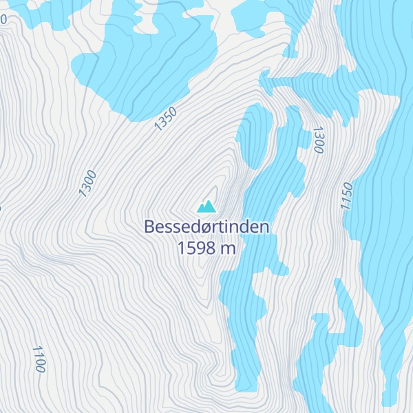 Map of Bessedørtinden
