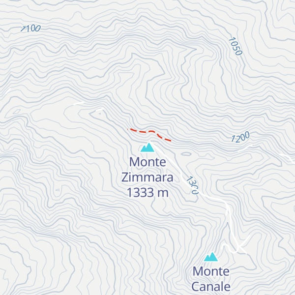 Map of Monte Zimmara
