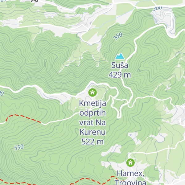 Map of Kmetija odprtih vrat Na Kurenu