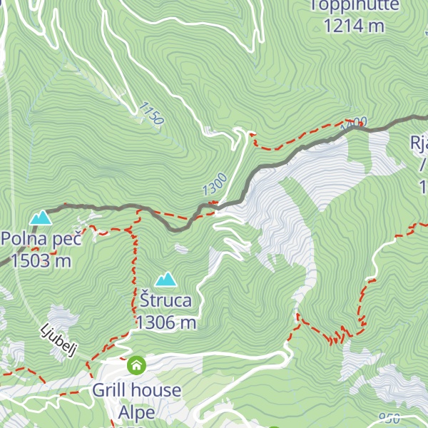 Map of Koča na Ljubelju