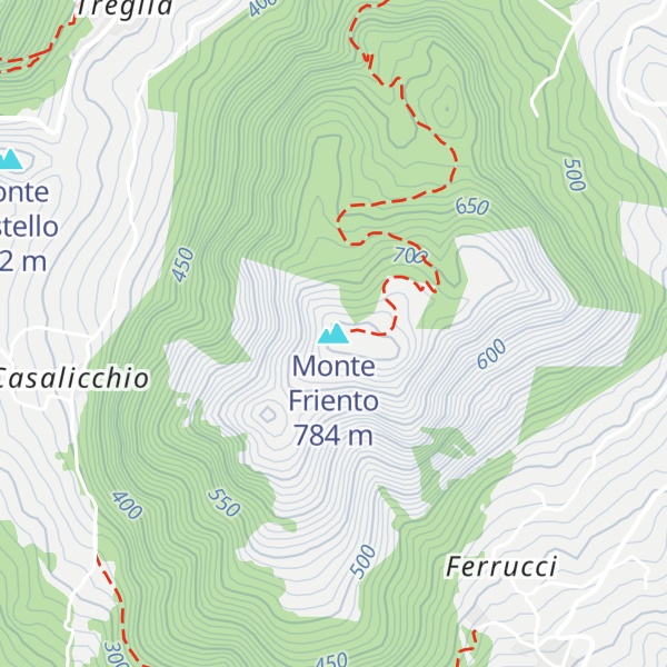 Map of Monte Friento
