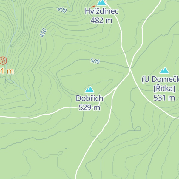 Map of Dobřich