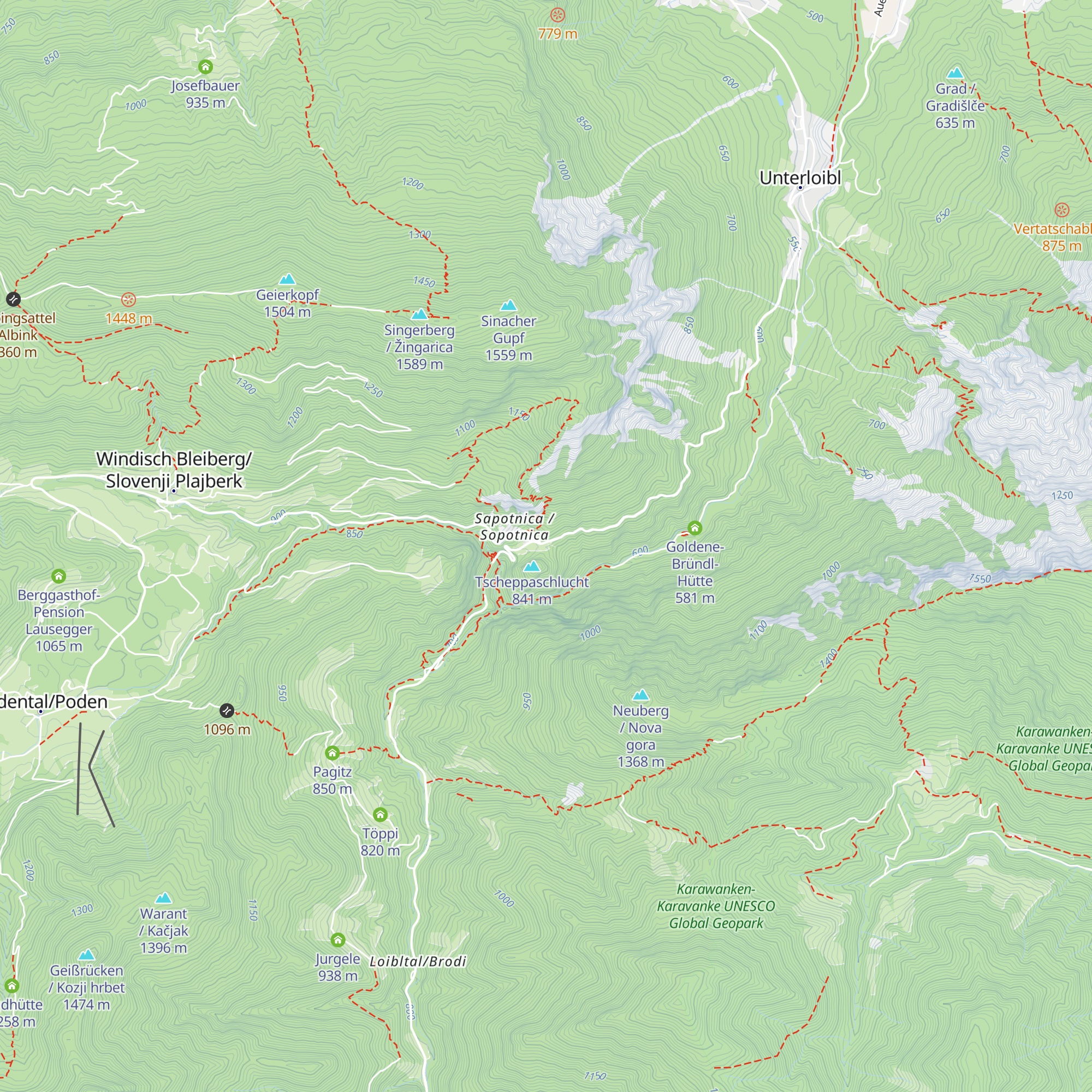 Gendarmeriekaserne Loibl map