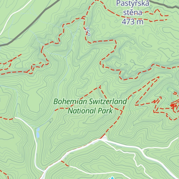 Map of Jelení skok