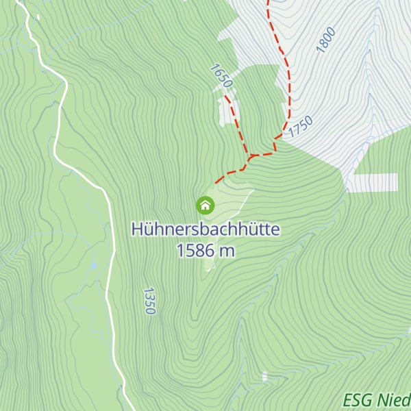 Map of Hühnersbachhütte