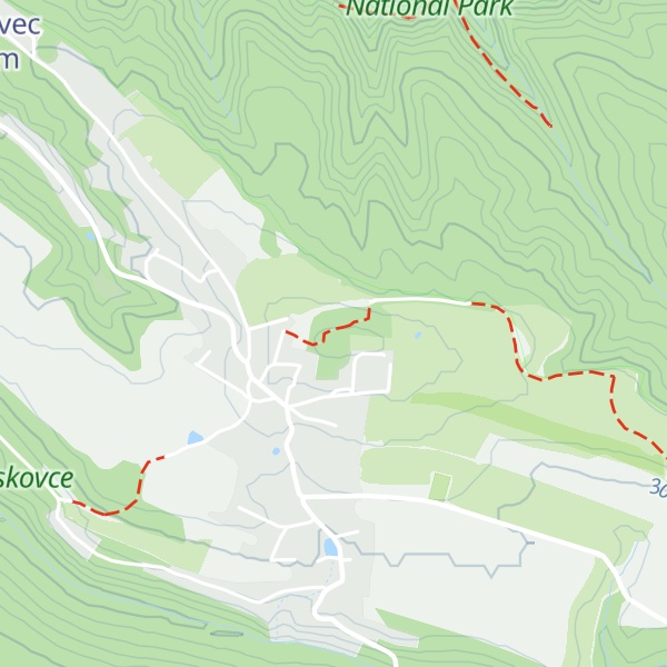 Map of Janovský vrch
