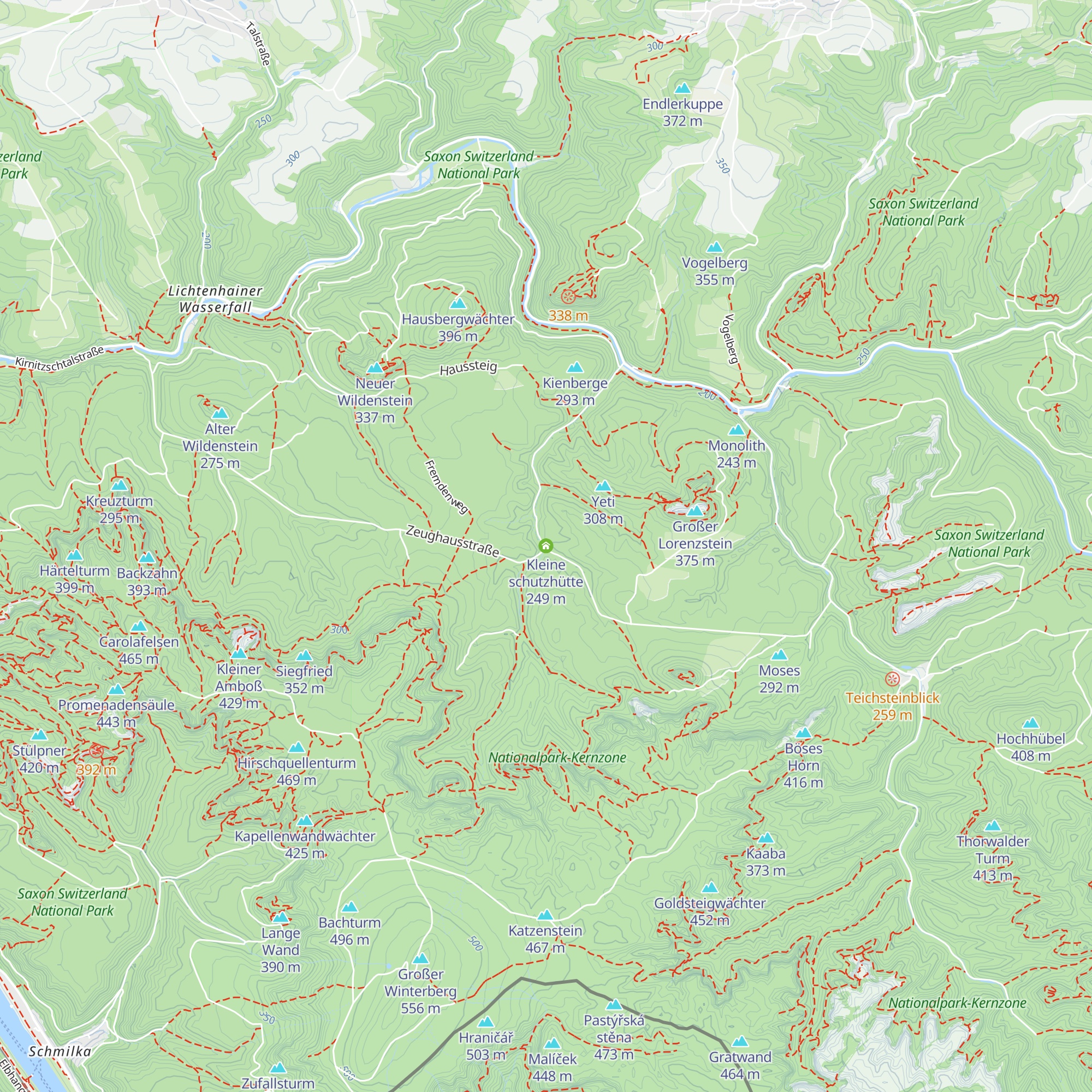 Kleine schutzhütte map