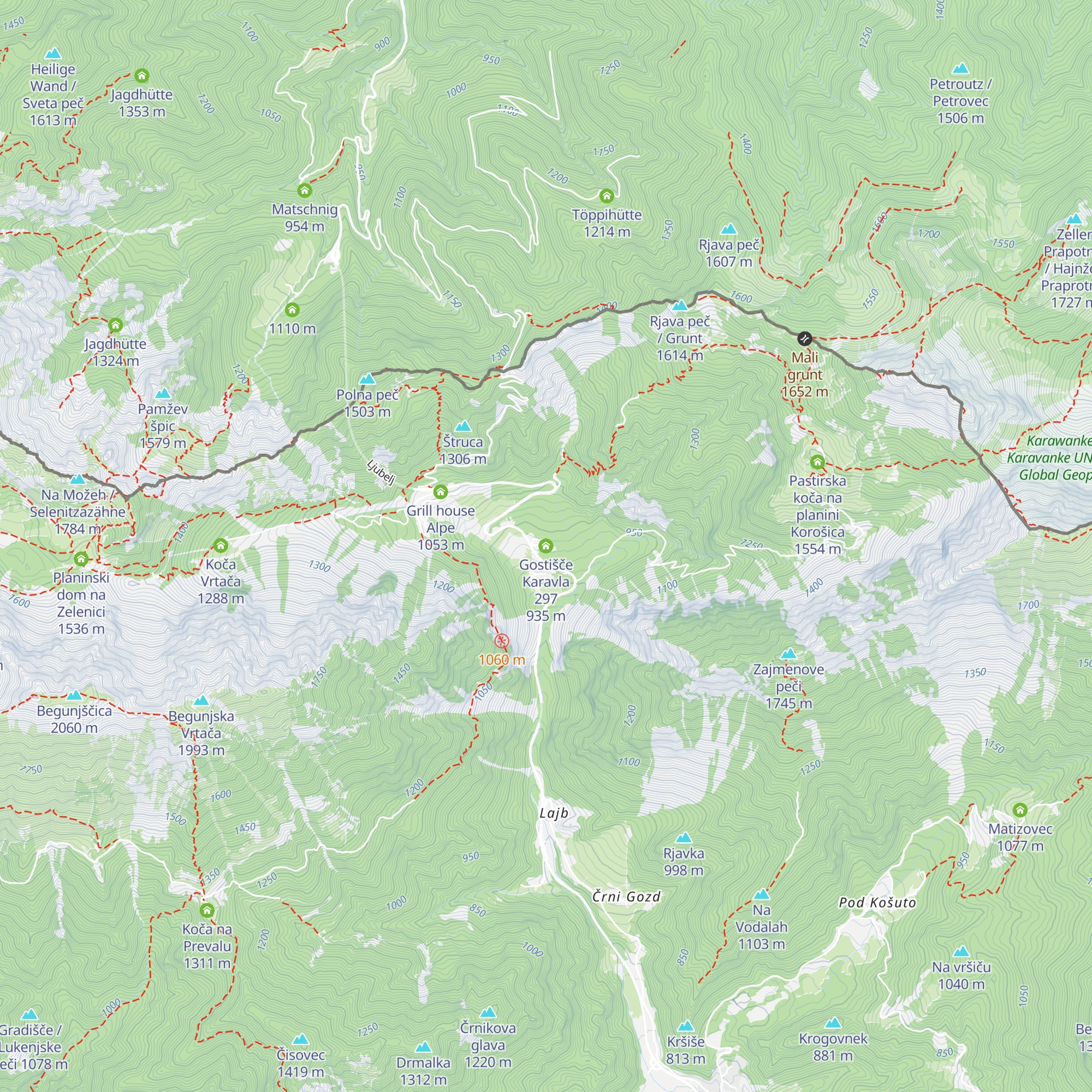 Gostišče Karavla 297 map