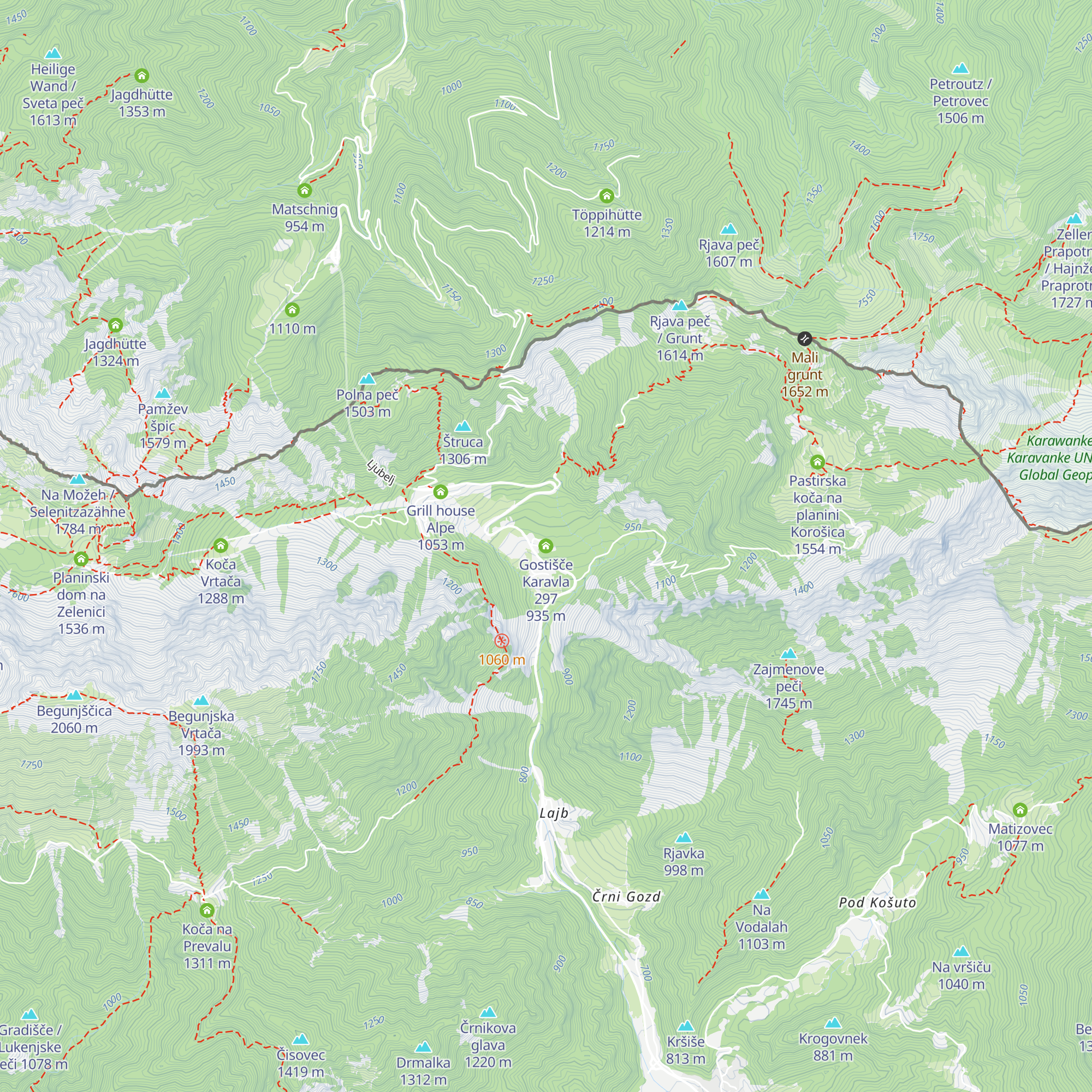 Gostišče Karavla 297 map